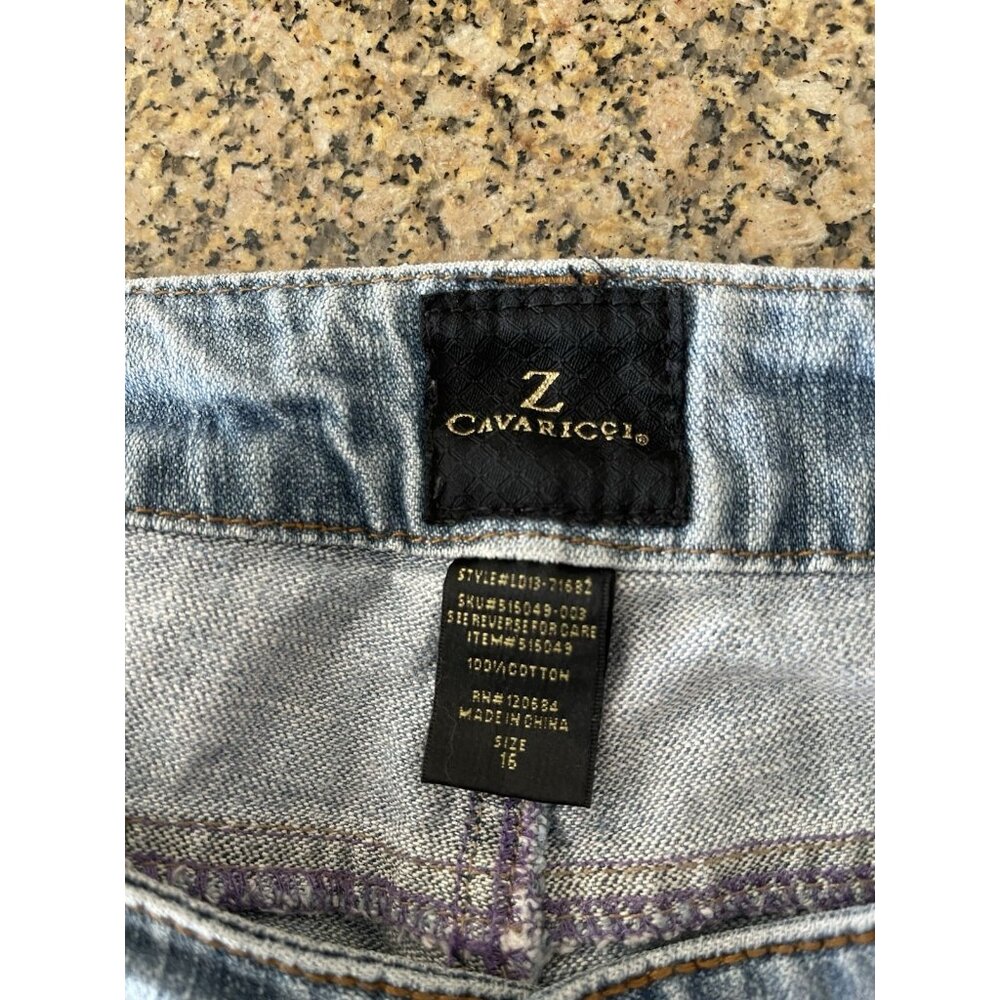 Z Cavaricci Y2K Boyfriend PLUS size 16 Distressed Straight Leg Jeans - Picture 8 of 15